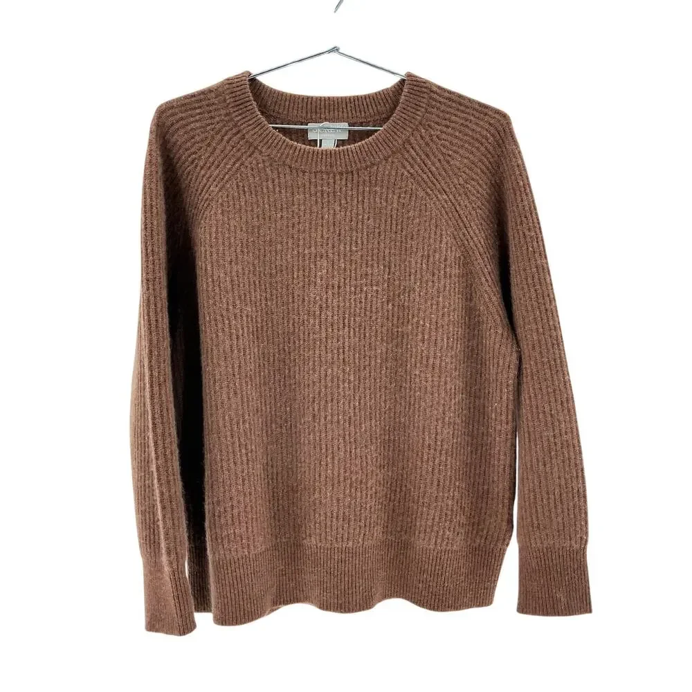 J.Crew Cashmere Brown Crewneck Size S Sweater